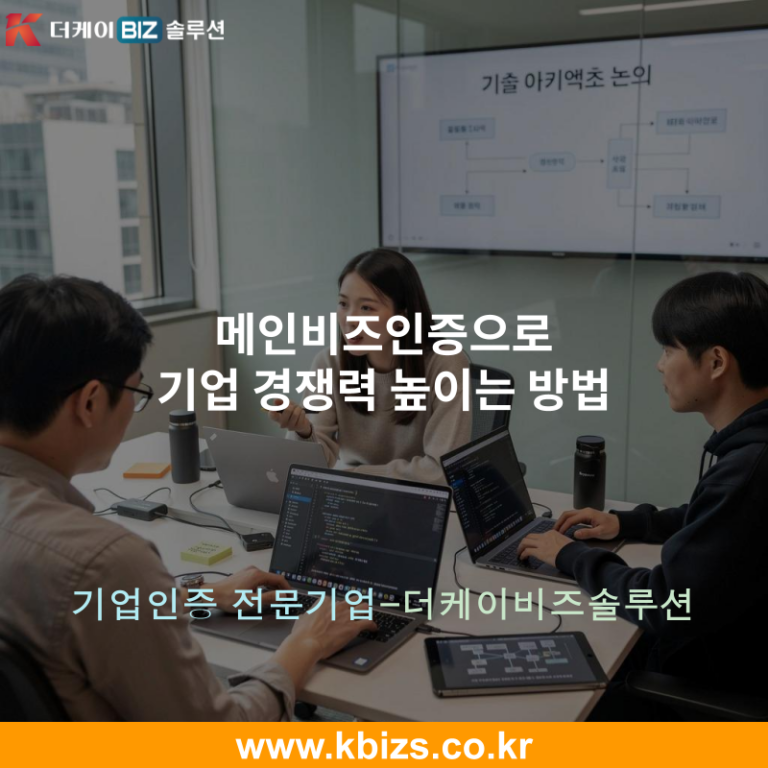 메인비즈인증으로 기업 경쟁력 높이는 방법