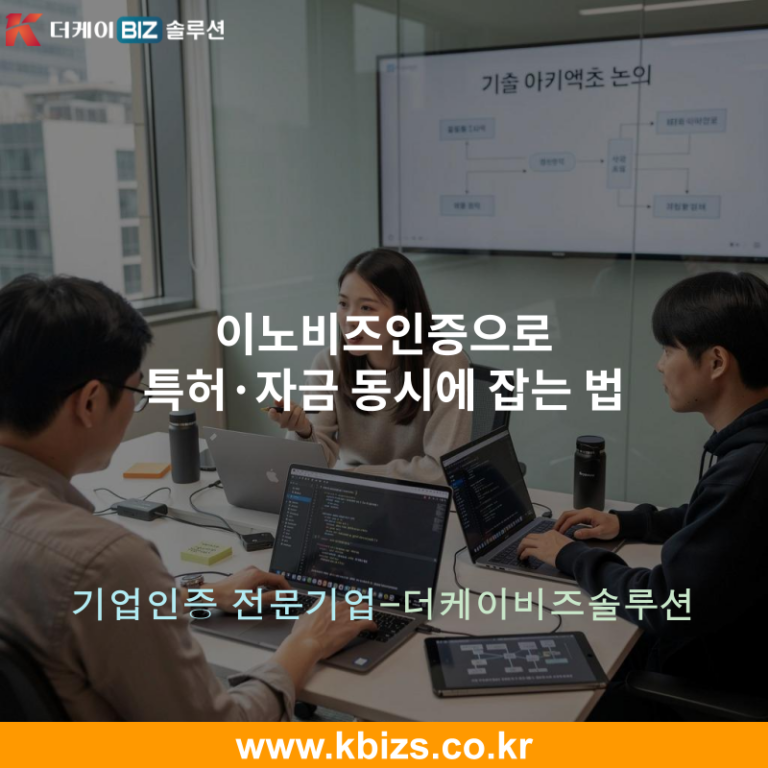 이노비즈인증으로 특허·자금 동시에 잡는 법